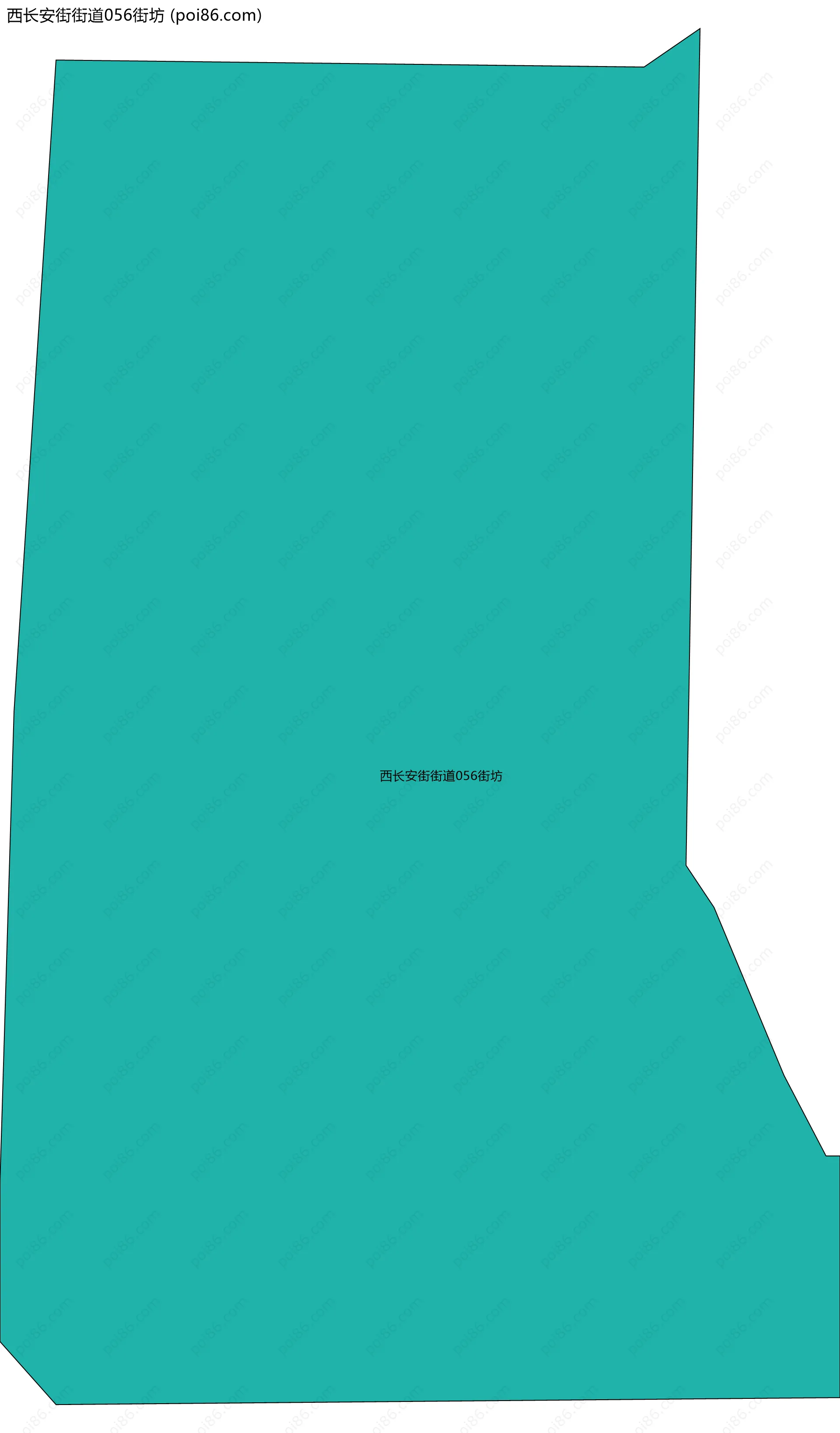 西长安街街道056街坊边界地图