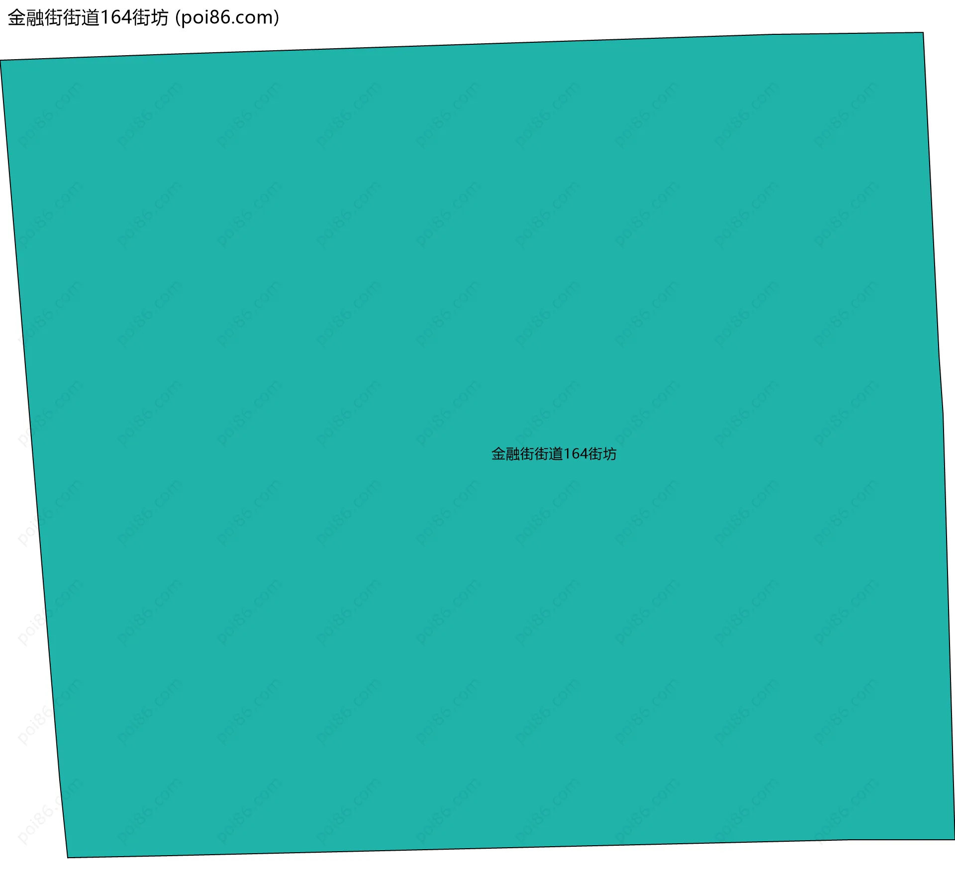金融街街道164街坊边界地图