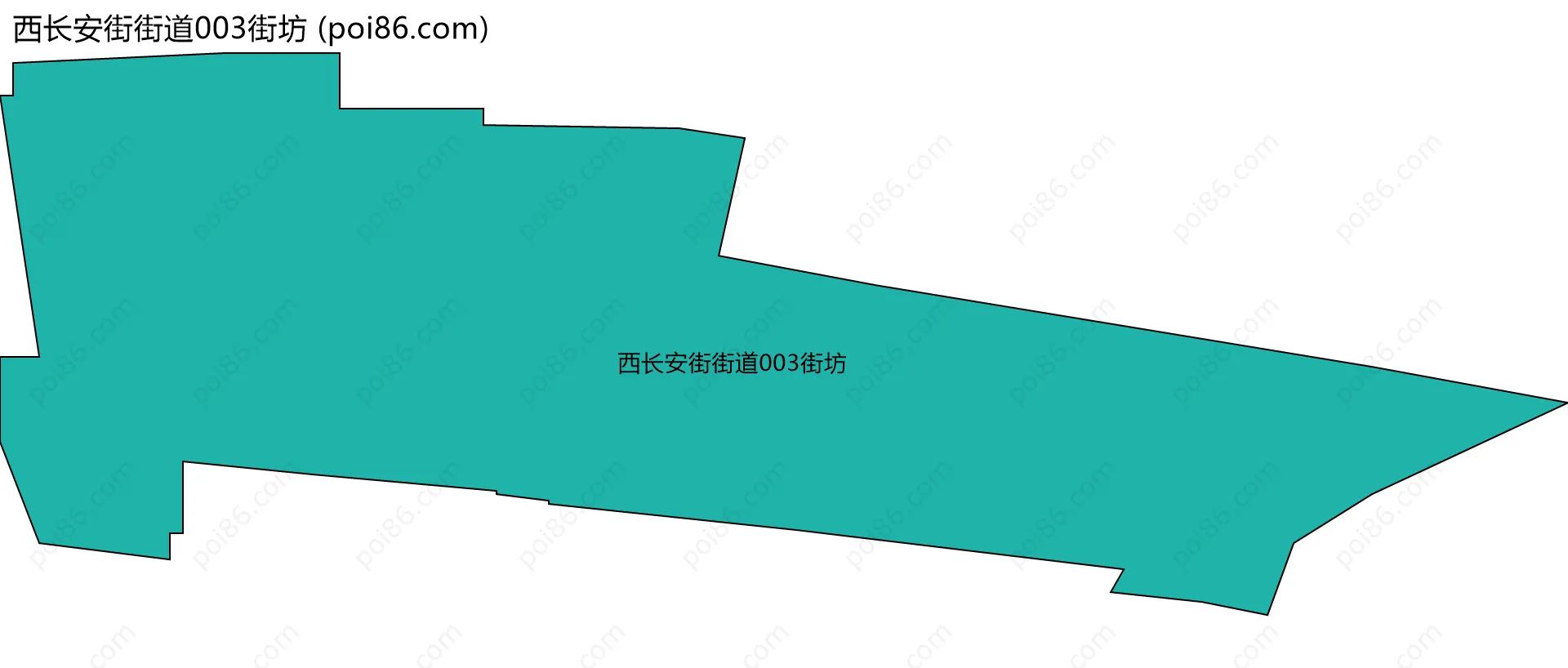 西长安街街道003街坊边界地图