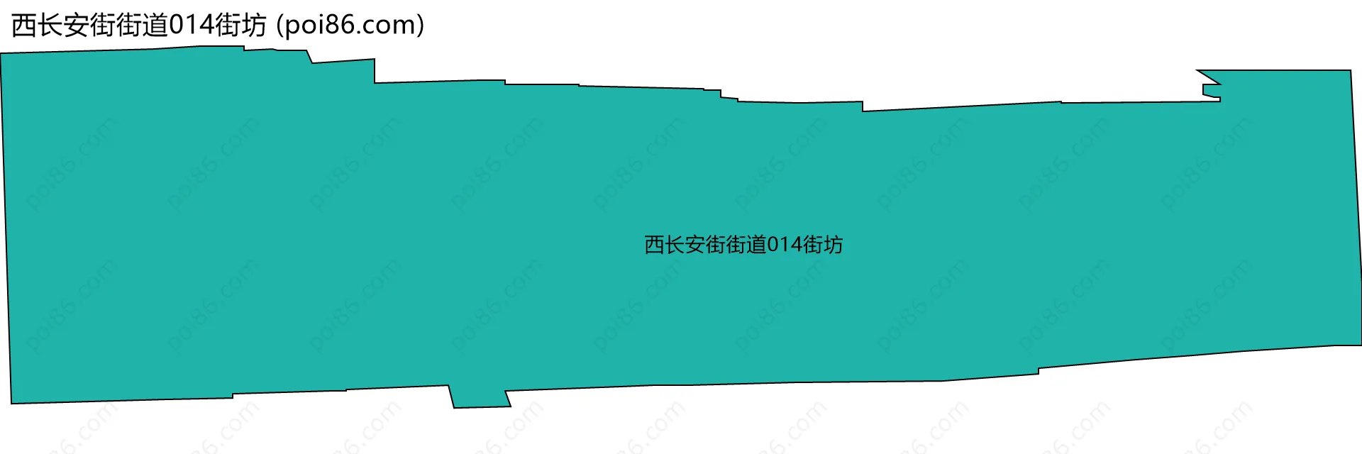 西长安街街道014街坊边界地图