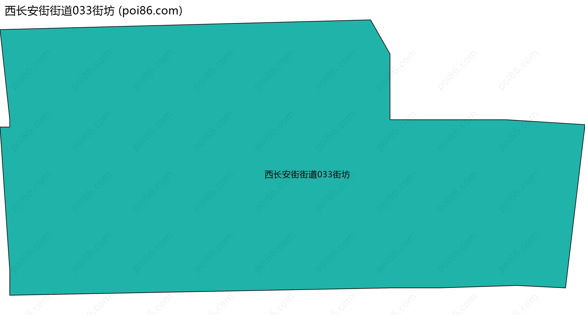 西长安街街道033街坊边界地图