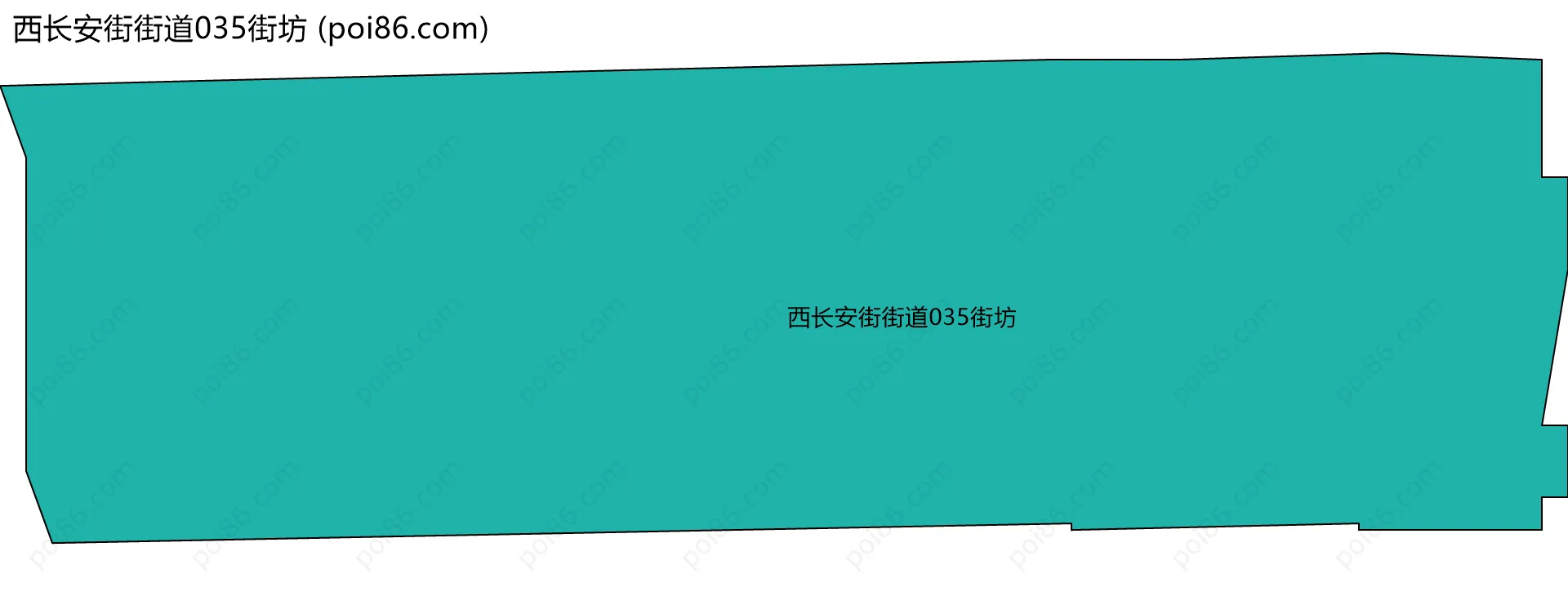 西长安街街道035街坊边界地图