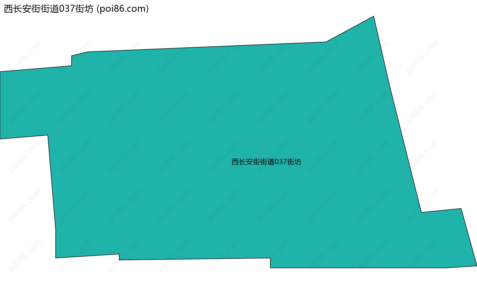 西长安街街道037街坊边界地图