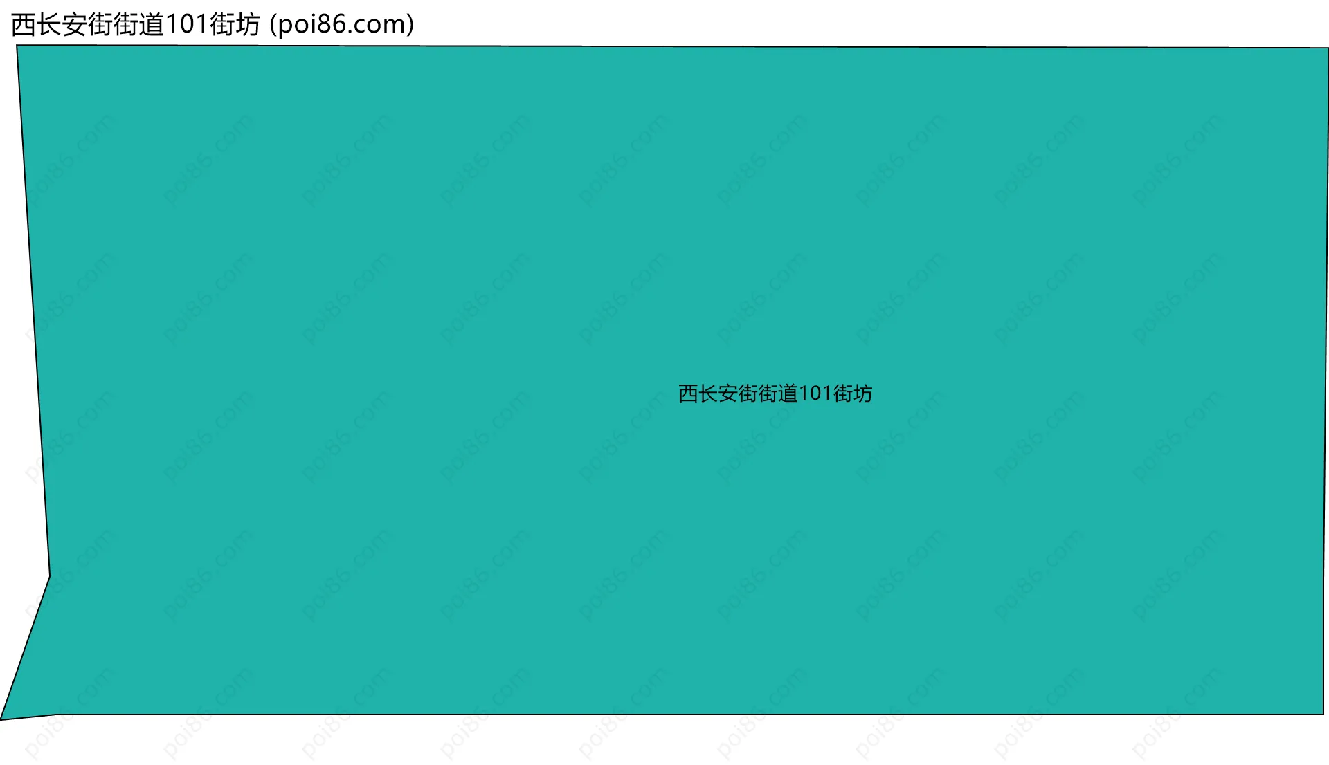 西长安街街道101街坊边界地图