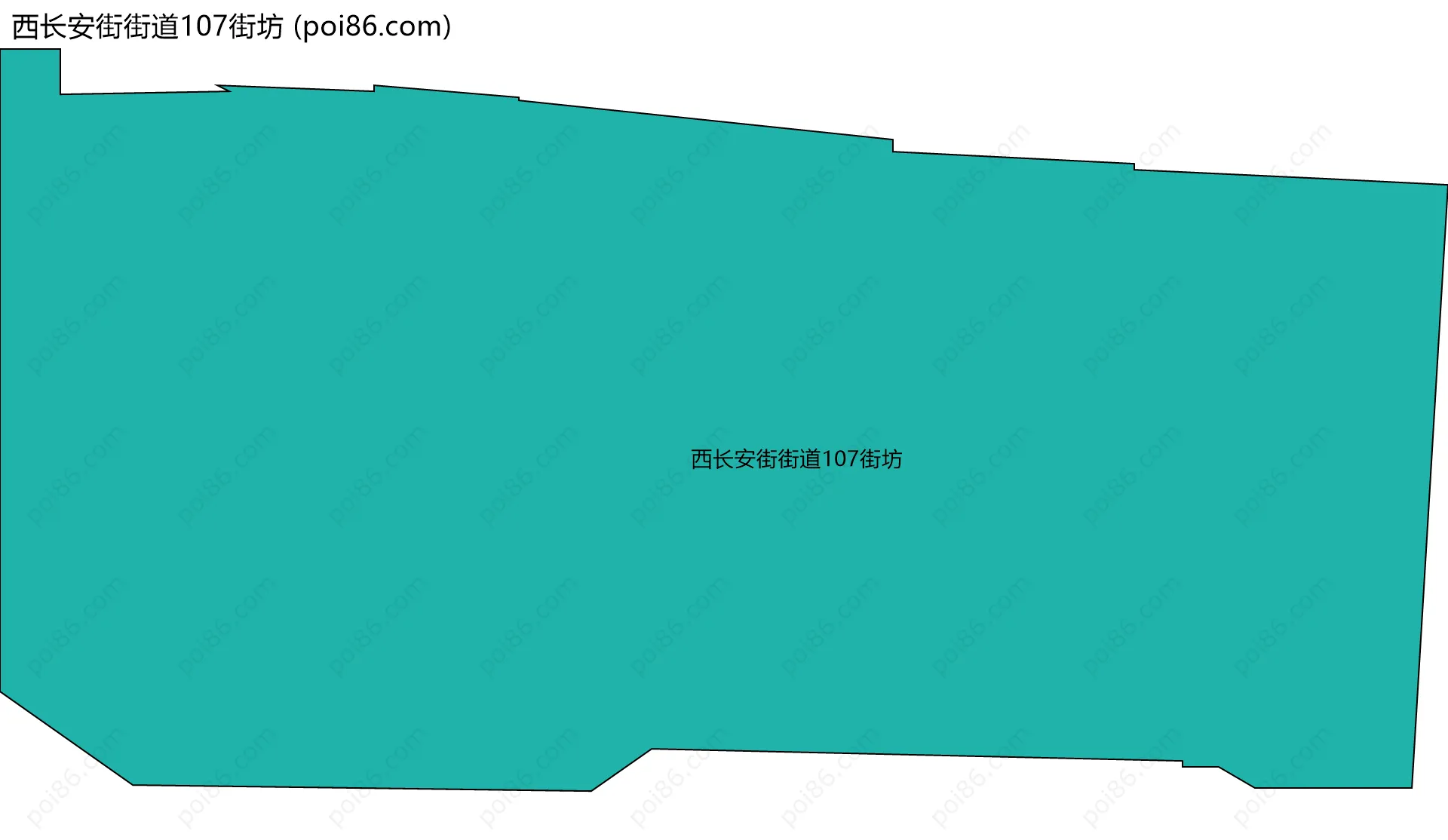 西长安街街道107街坊边界地图