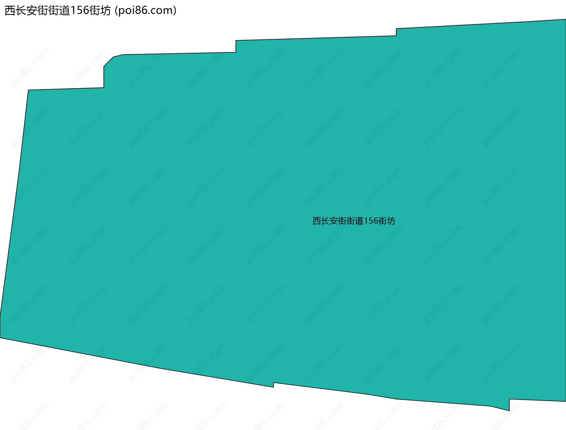西长安街街道156街坊边界地图
