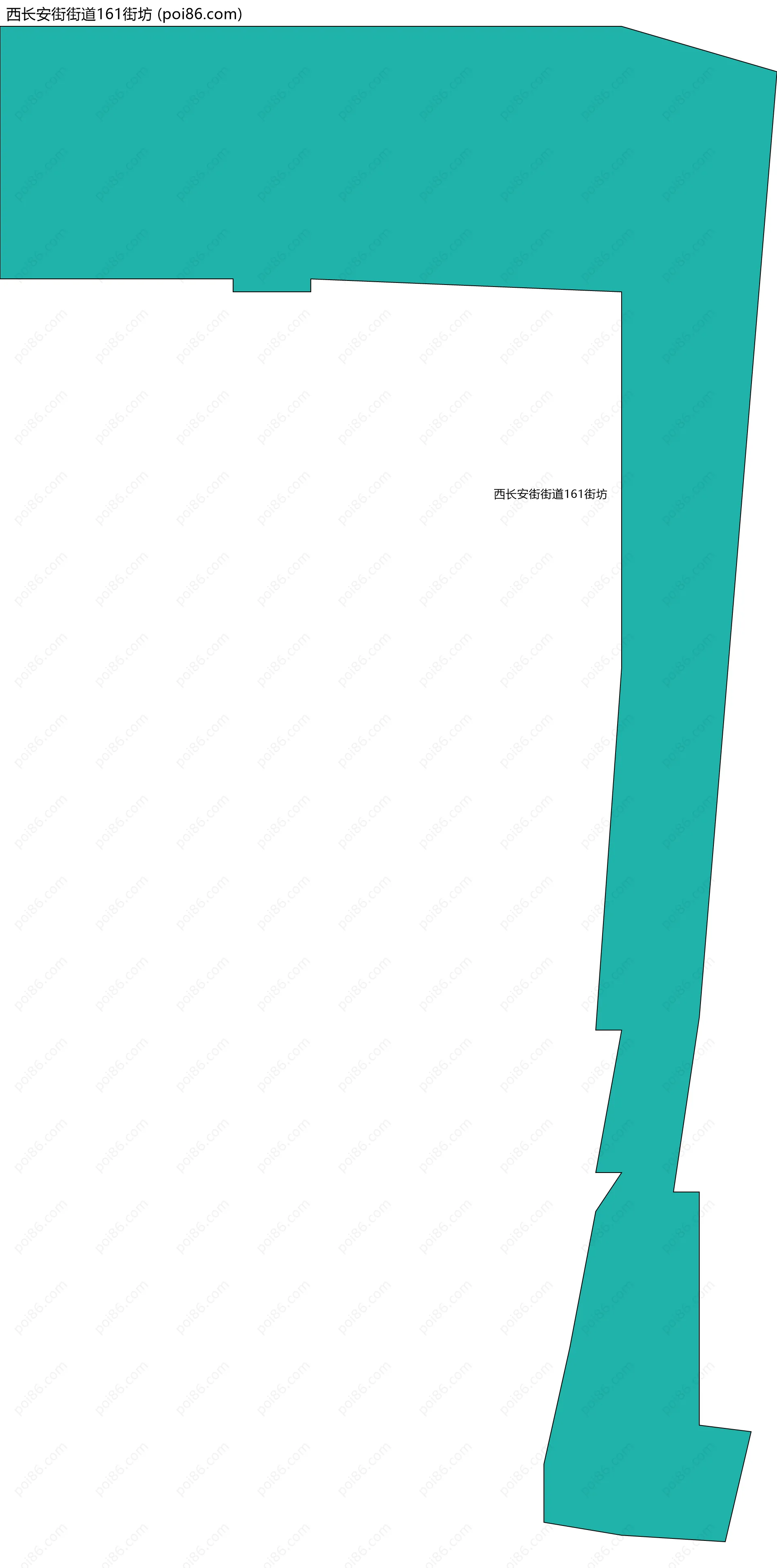 西长安街街道161街坊边界地图