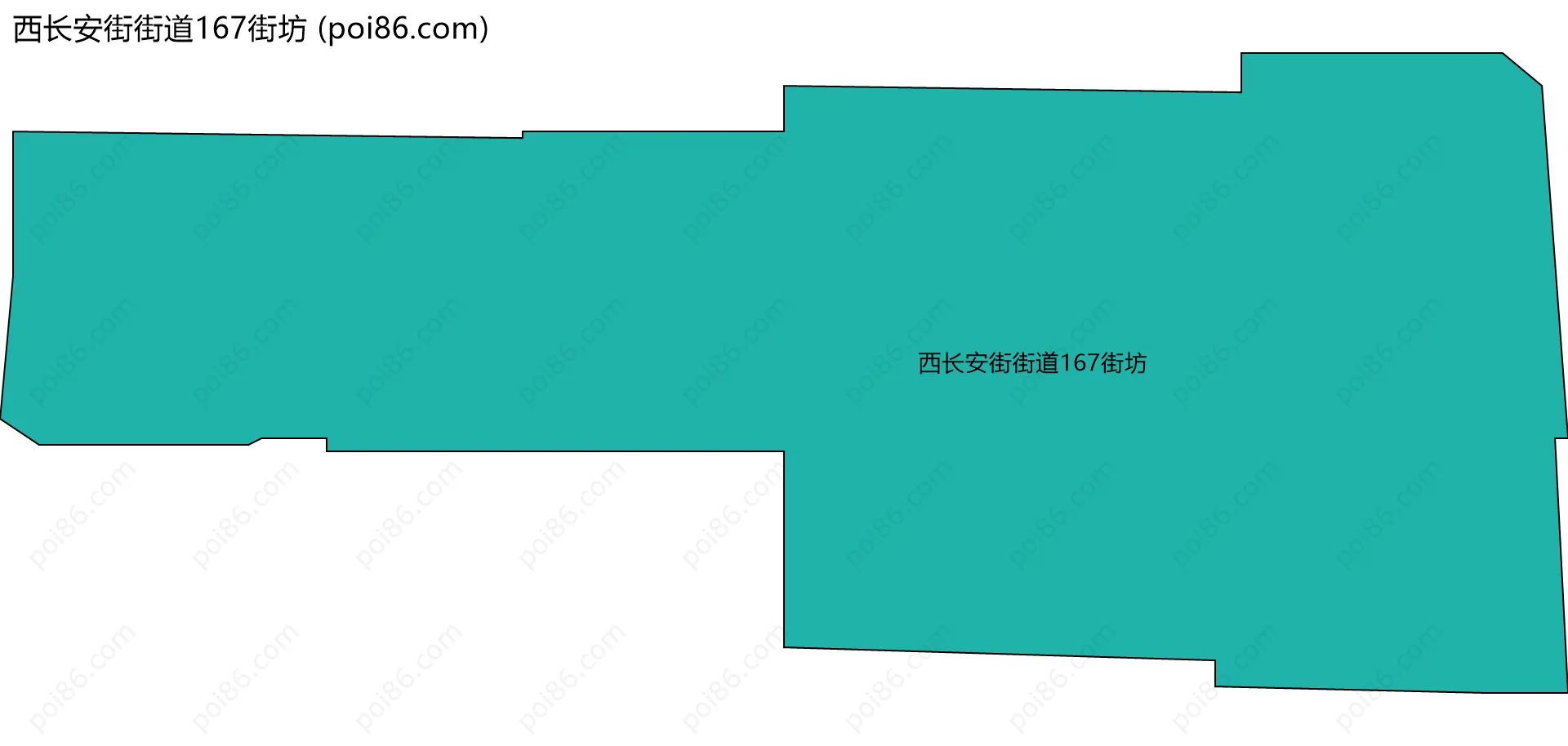西长安街街道167街坊边界地图