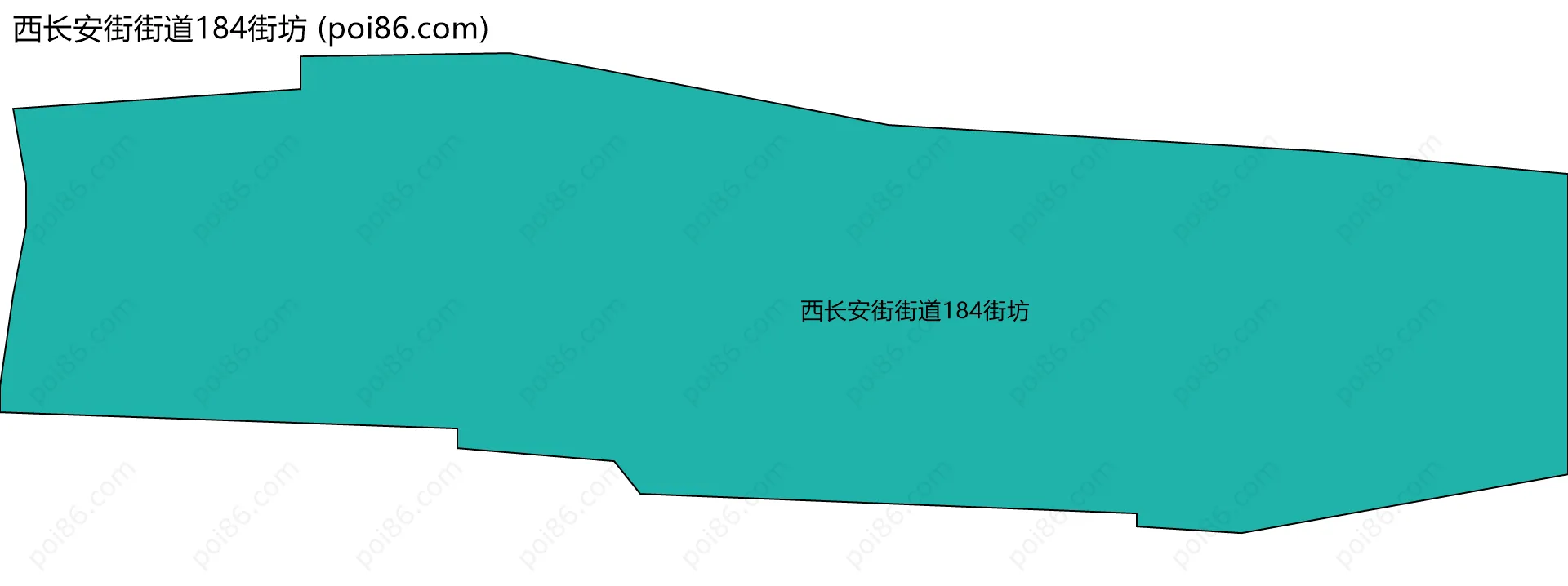 西长安街街道184街坊边界地图