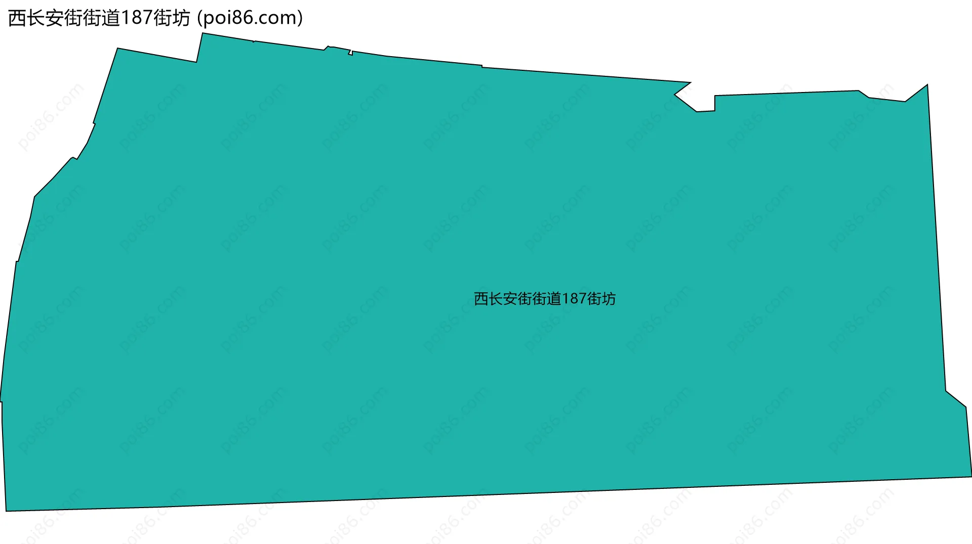 西长安街街道187街坊边界地图