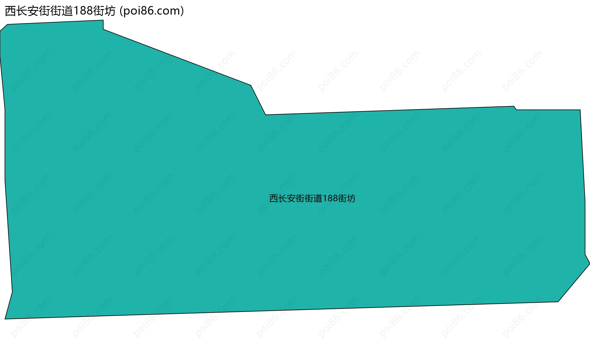 西长安街街道188街坊边界地图