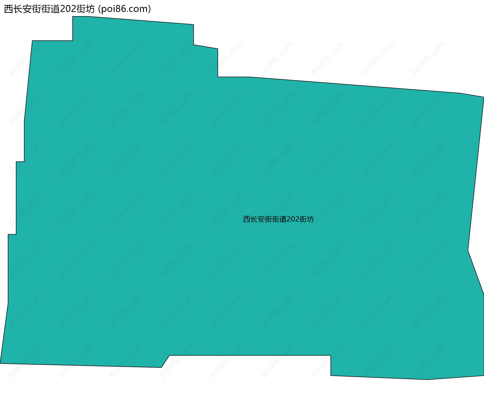 西长安街街道202街坊边界地图