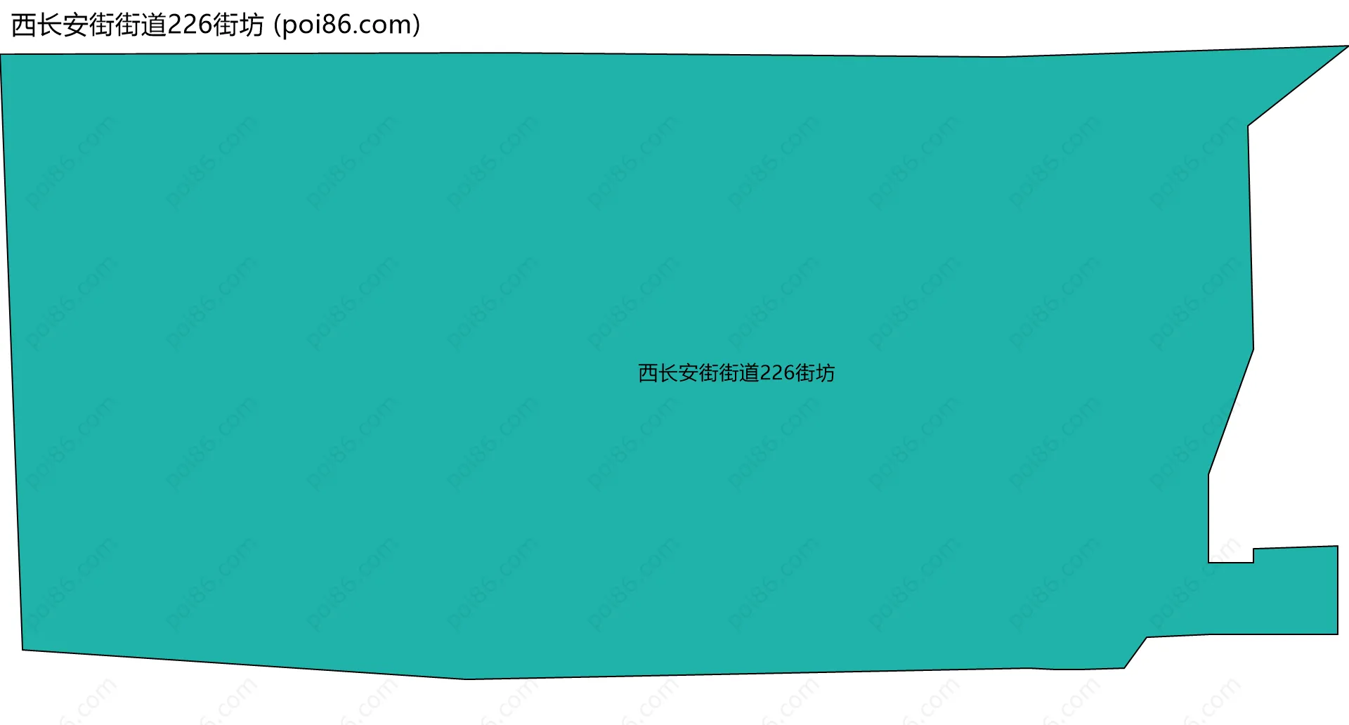 西长安街街道226街坊边界地图