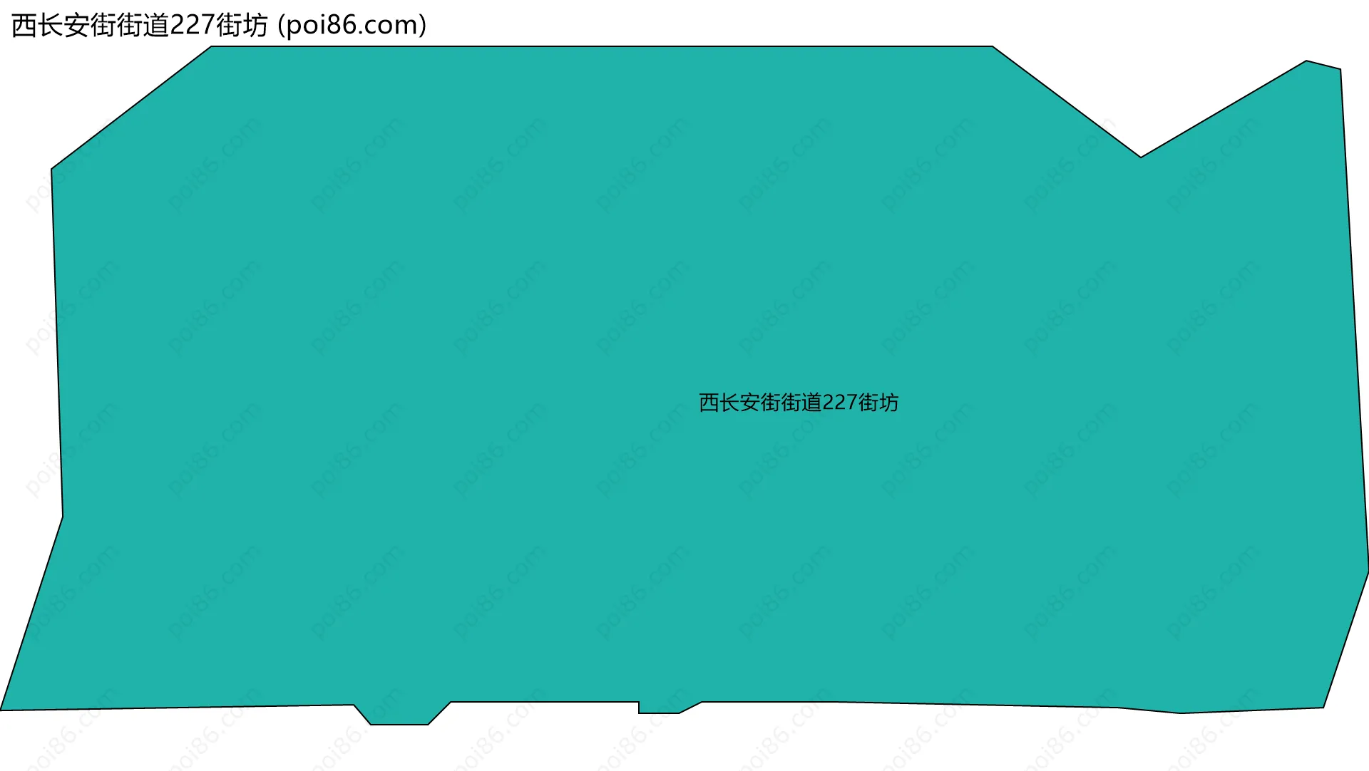 西长安街街道227街坊边界地图