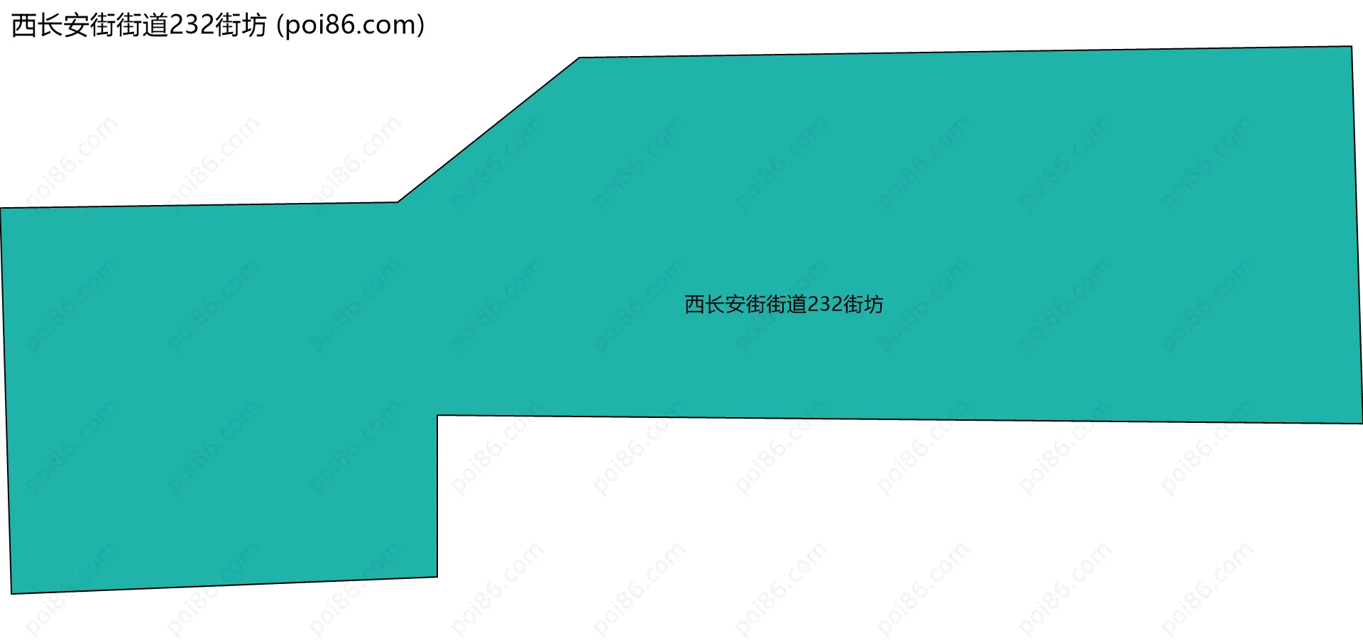 西长安街街道232街坊边界地图