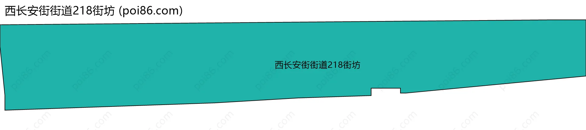 西长安街街道218街坊边界地图