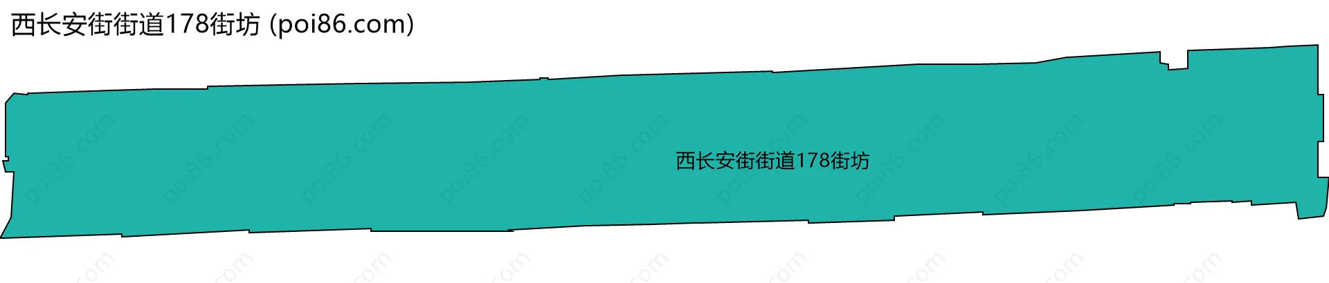 西长安街街道178街坊边界地图