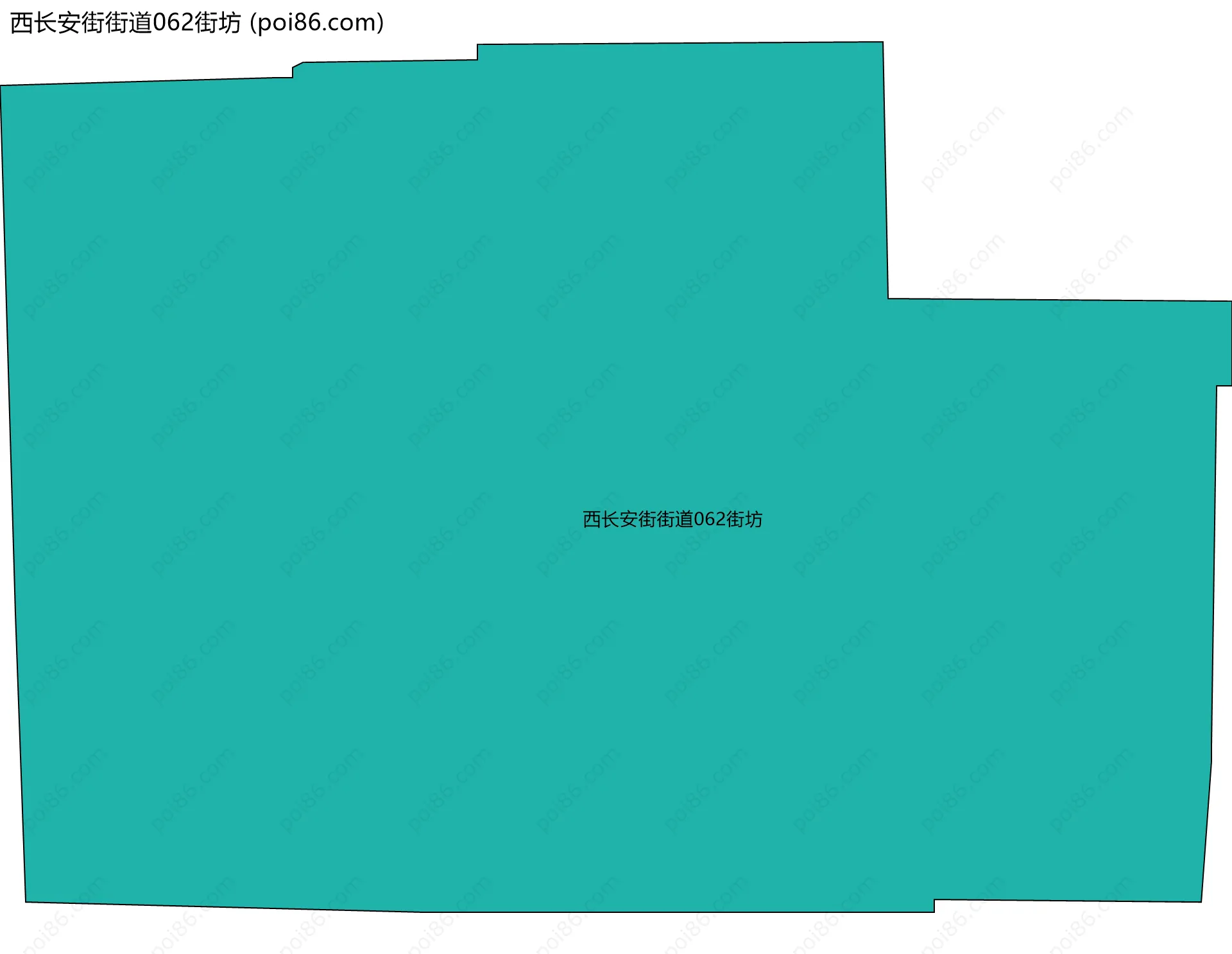 西长安街街道062街坊边界地图