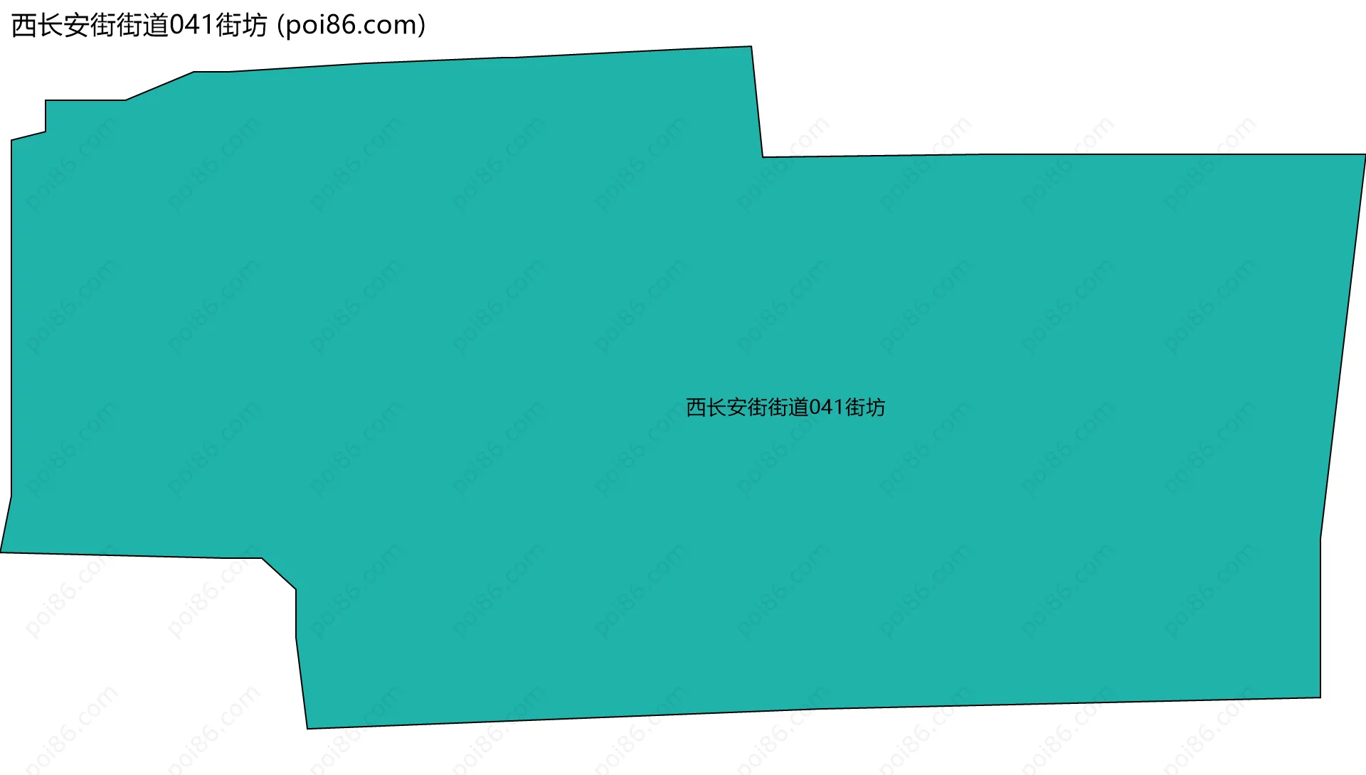 西长安街街道041街坊边界地图