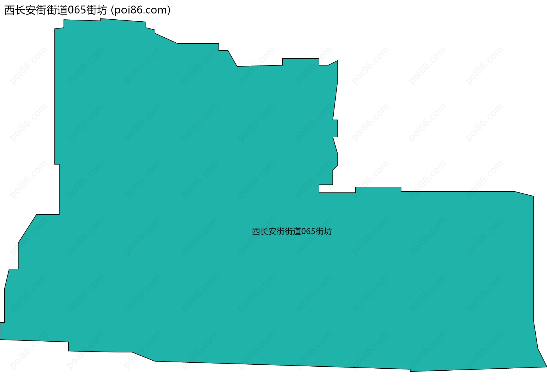 西长安街街道065街坊边界地图