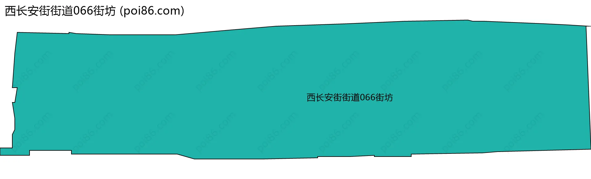 西长安街街道066街坊边界地图