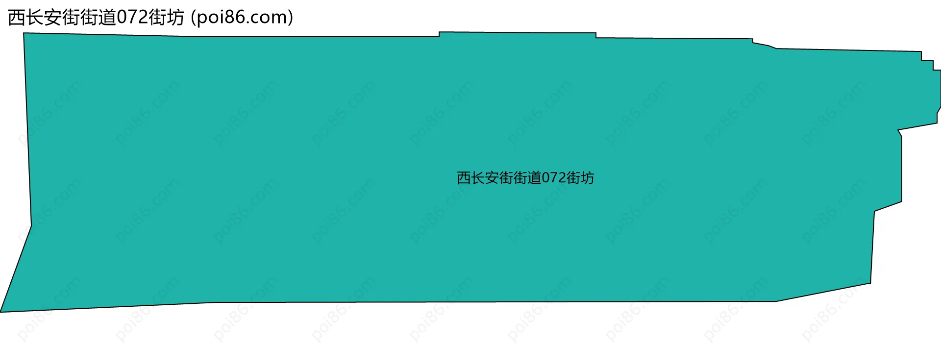 西长安街街道072街坊边界地图