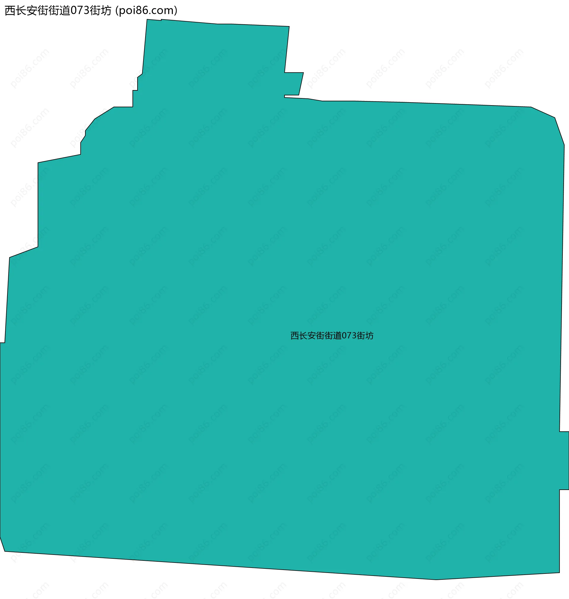 西长安街街道073街坊边界地图