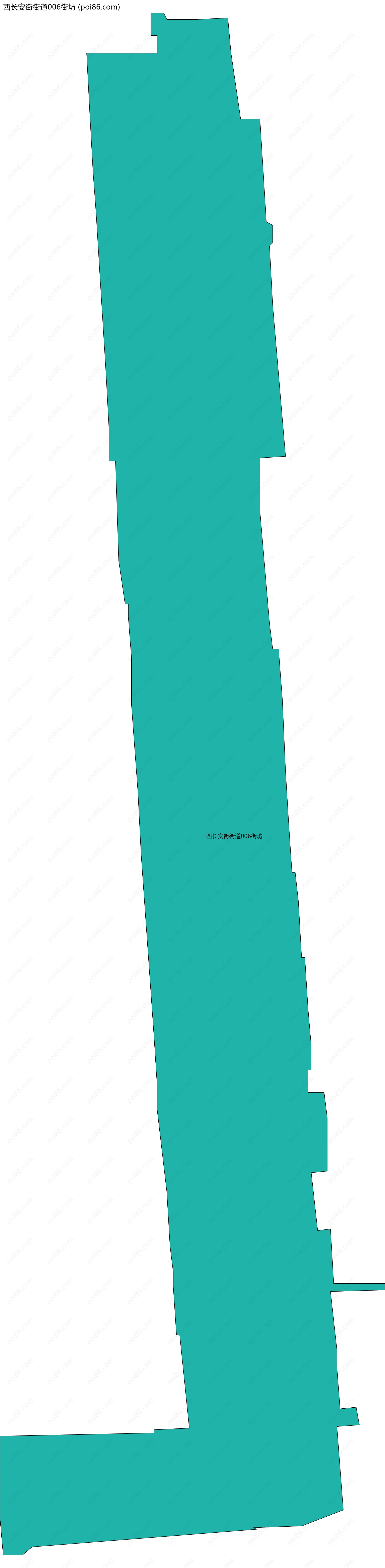 西长安街街道006街坊边界地图