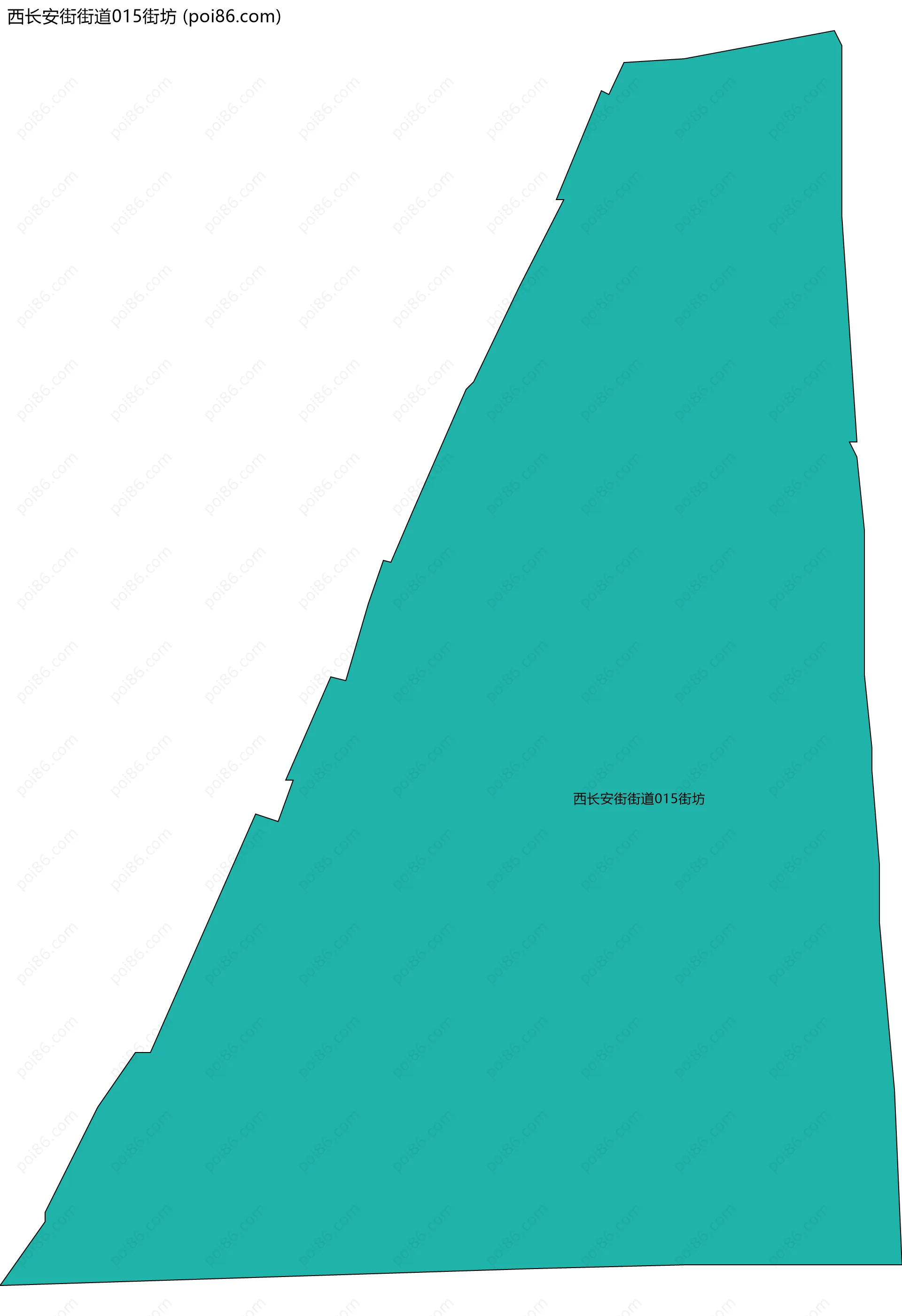 西长安街街道015街坊边界地图