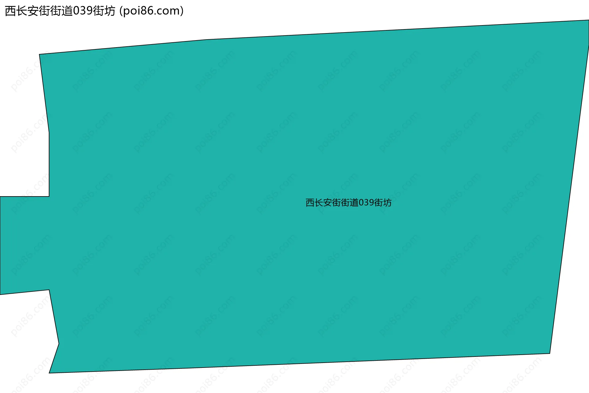 西长安街街道039街坊边界地图