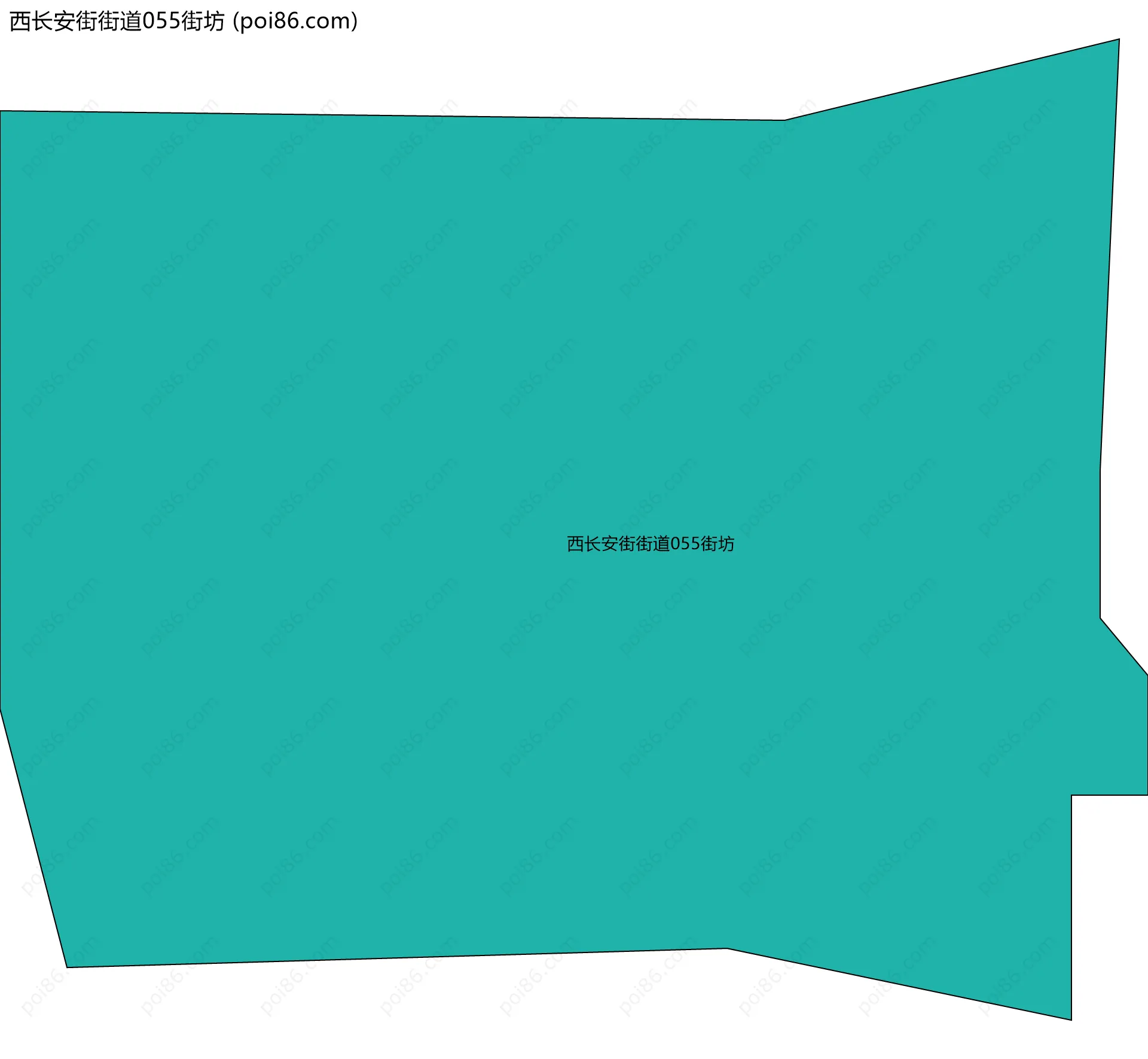 西长安街街道055街坊边界地图