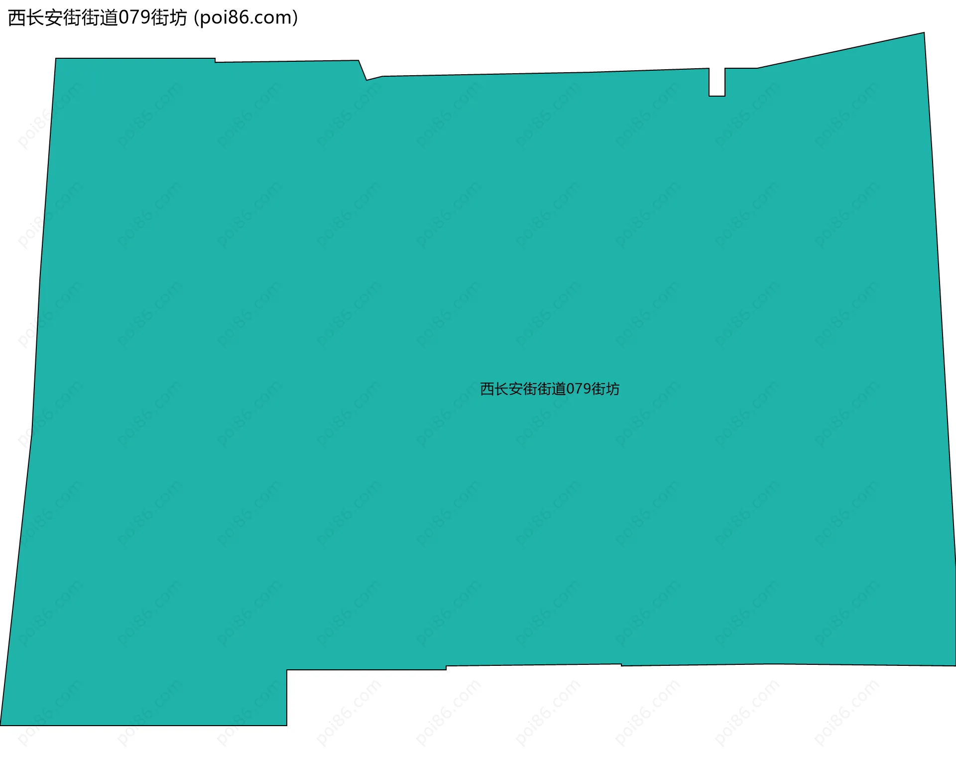 西长安街街道079街坊边界地图