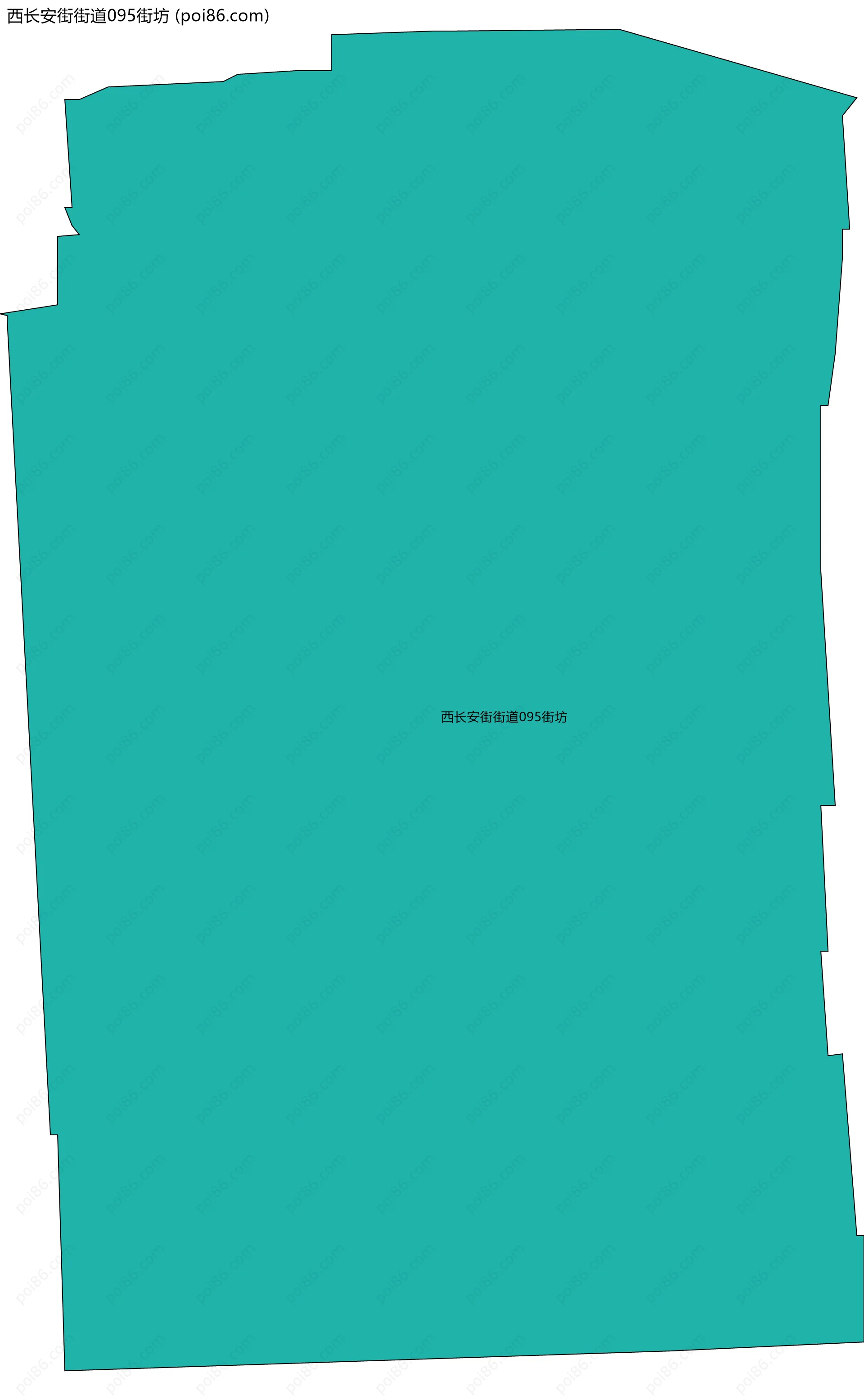 西长安街街道095街坊边界地图