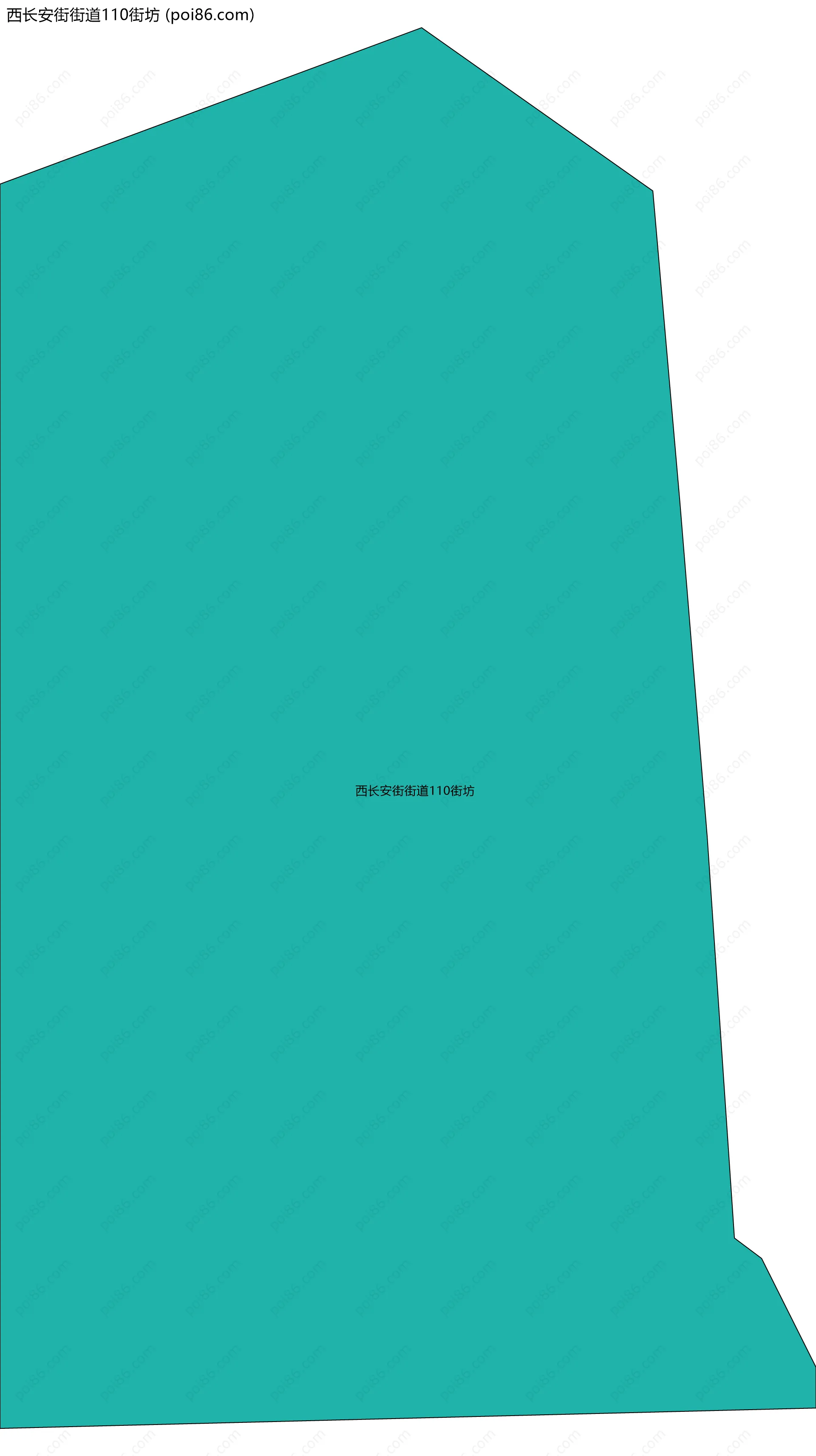 西长安街街道110街坊边界地图