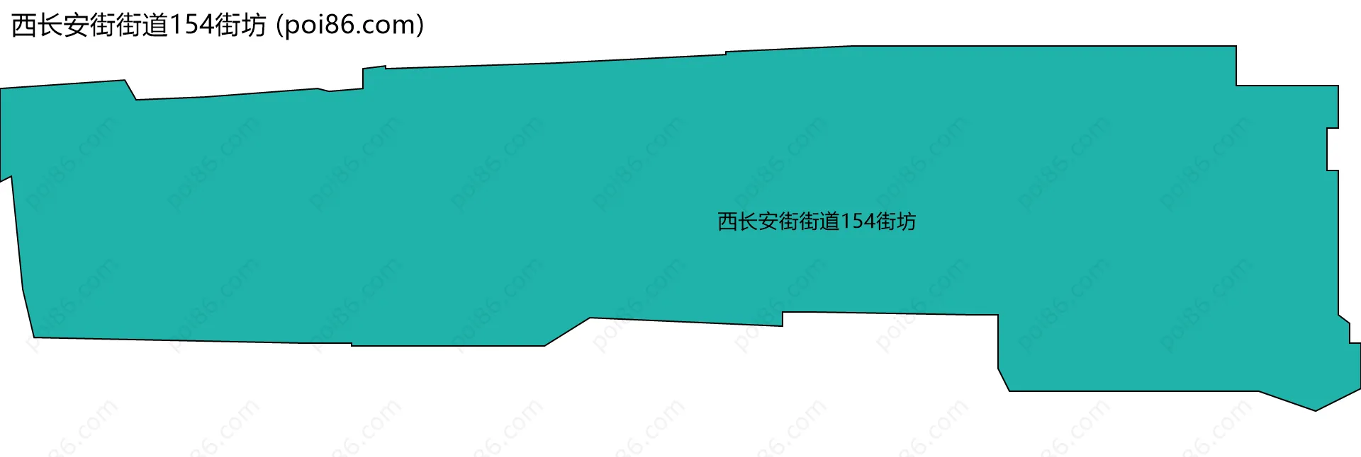 西长安街街道154街坊边界地图