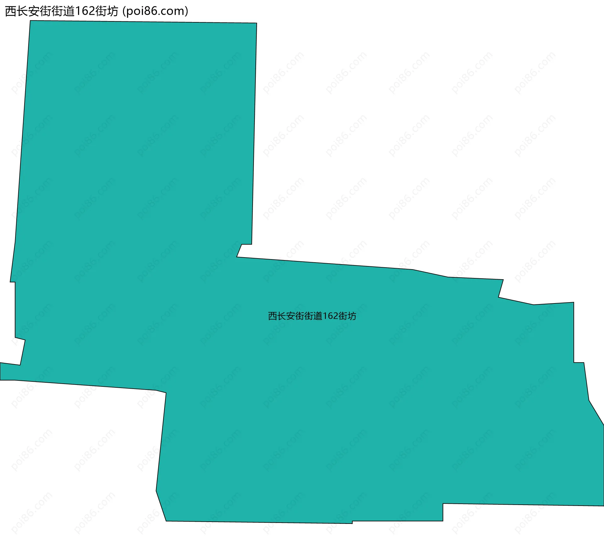 西长安街街道162街坊边界地图