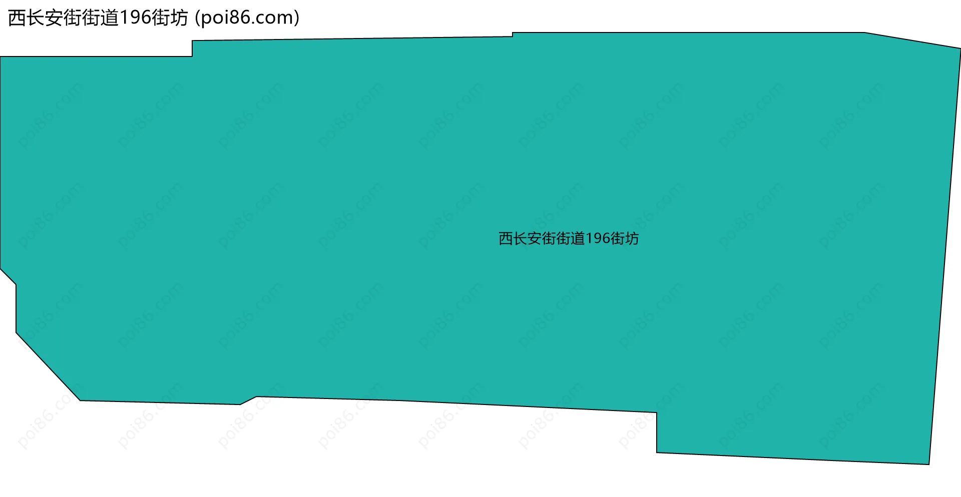 西长安街街道196街坊边界地图