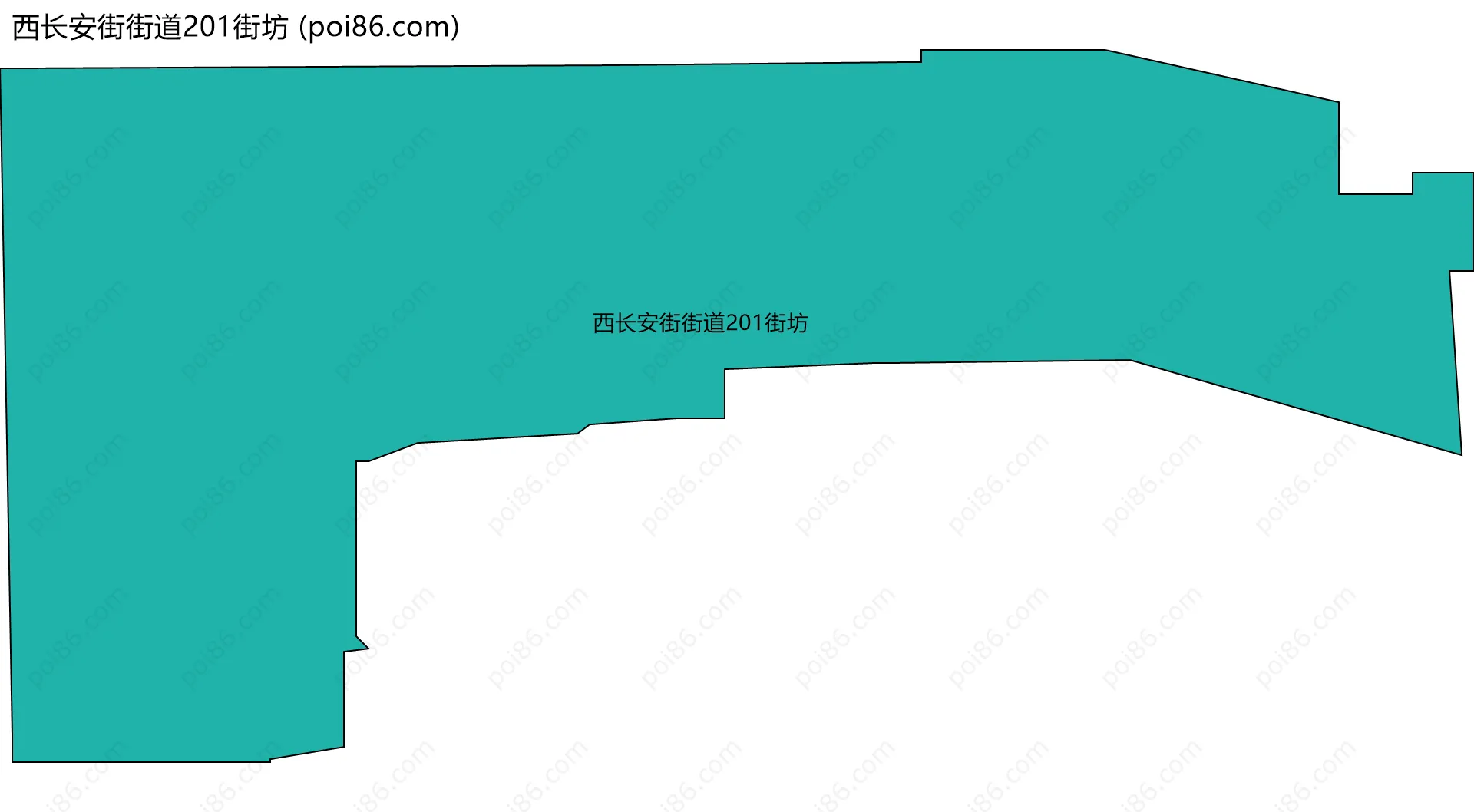 西长安街街道201街坊边界地图