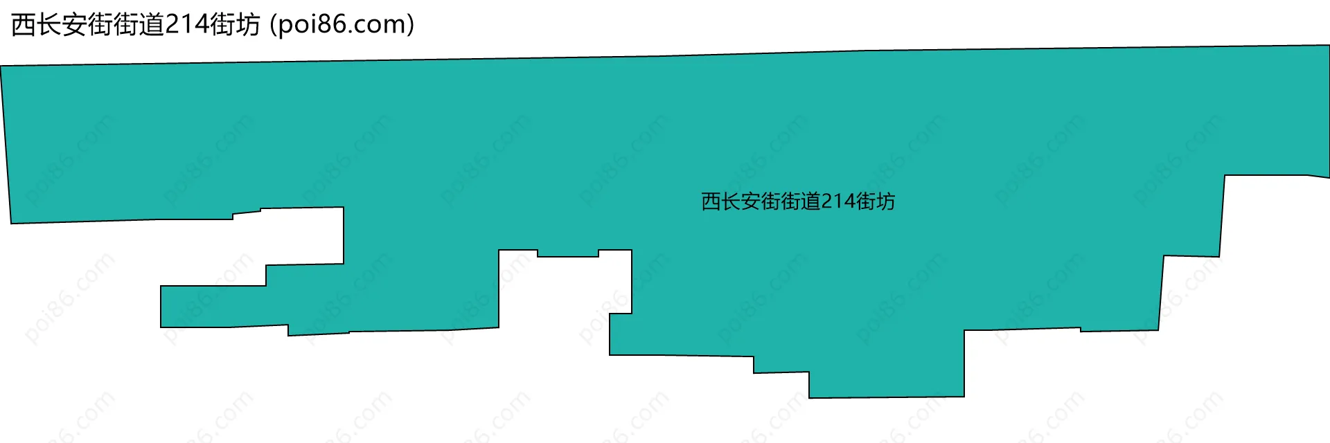 西长安街街道214街坊边界地图