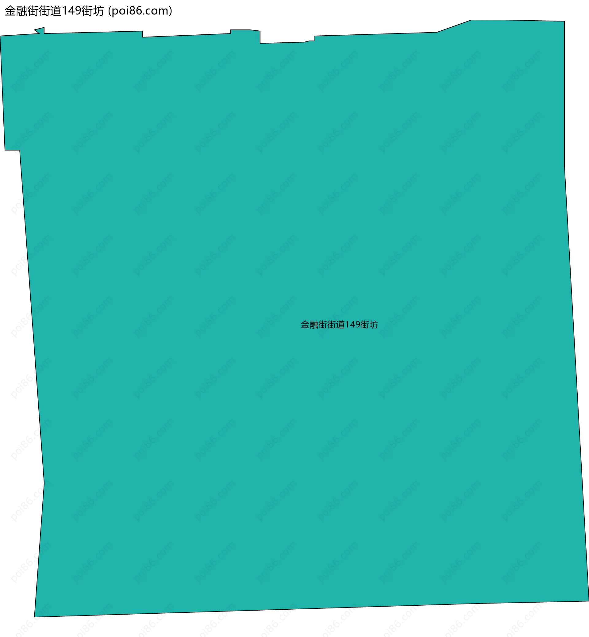 金融街街道149街坊边界地图