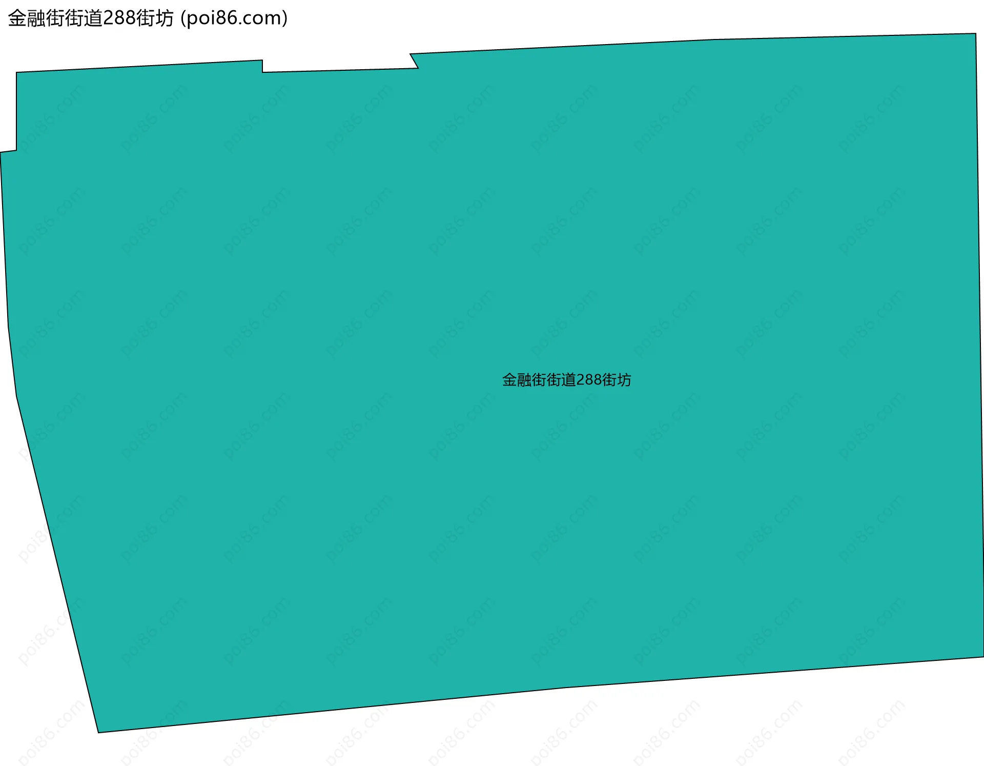金融街街道288街坊边界地图