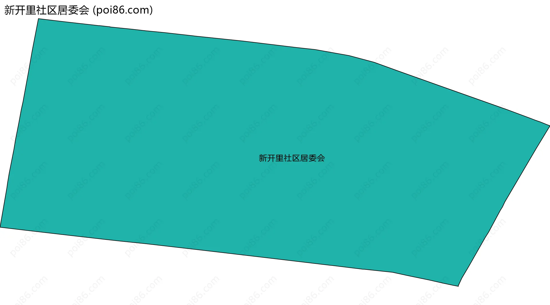 新开里社区居委会边界地图