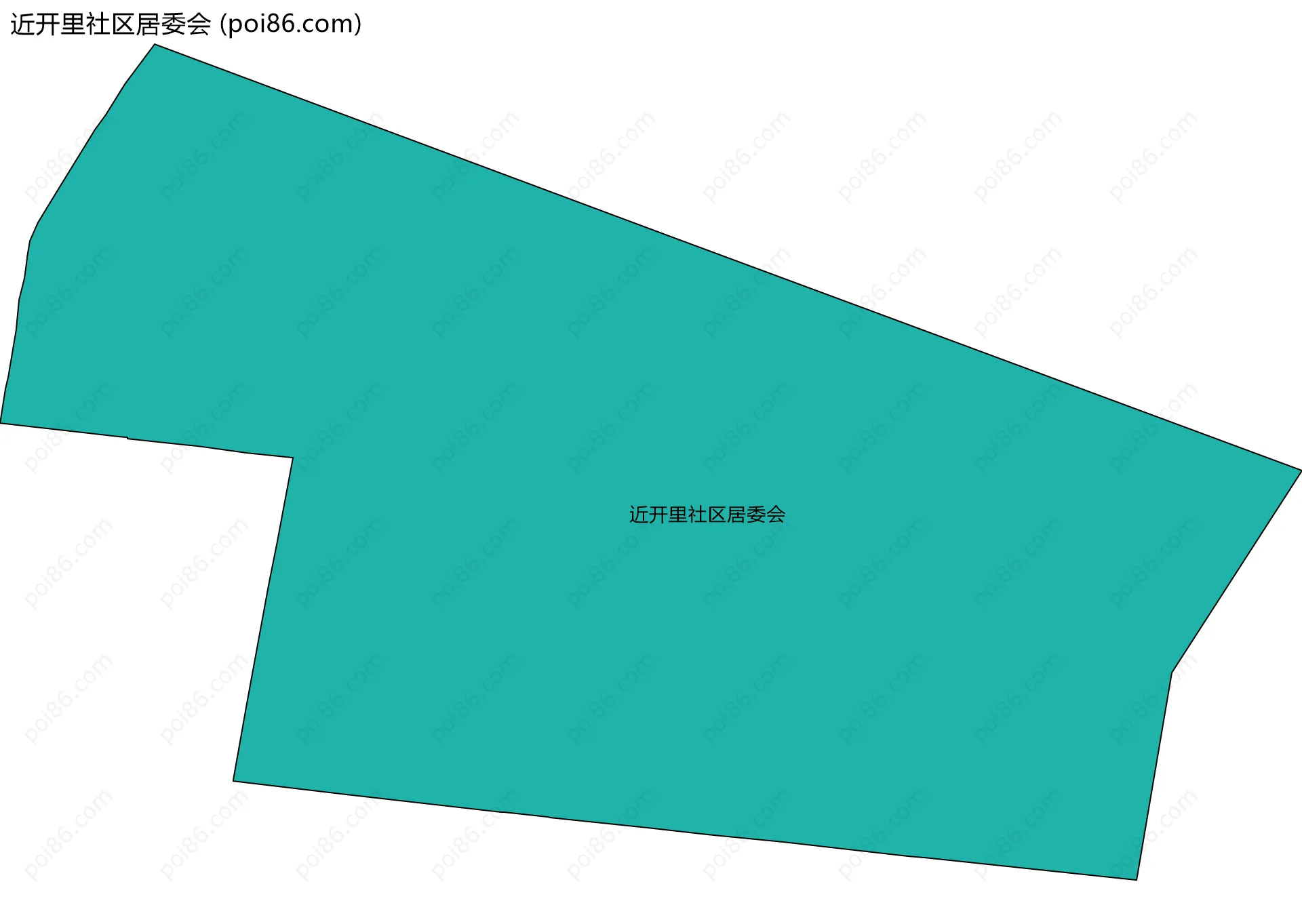 近开里社区居委会边界地图