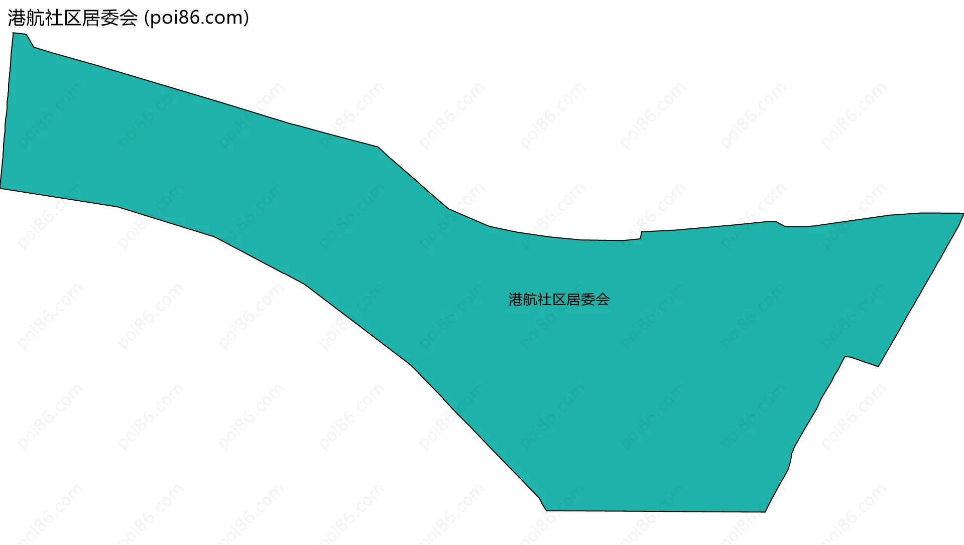 港航社区居委会边界地图