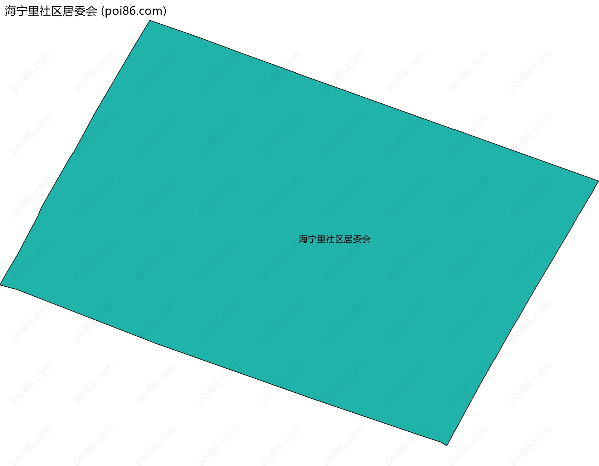 海宁里社区居委会边界地图