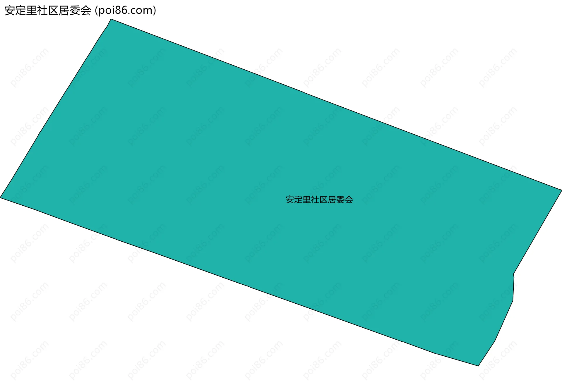 安定里社区居委会边界地图