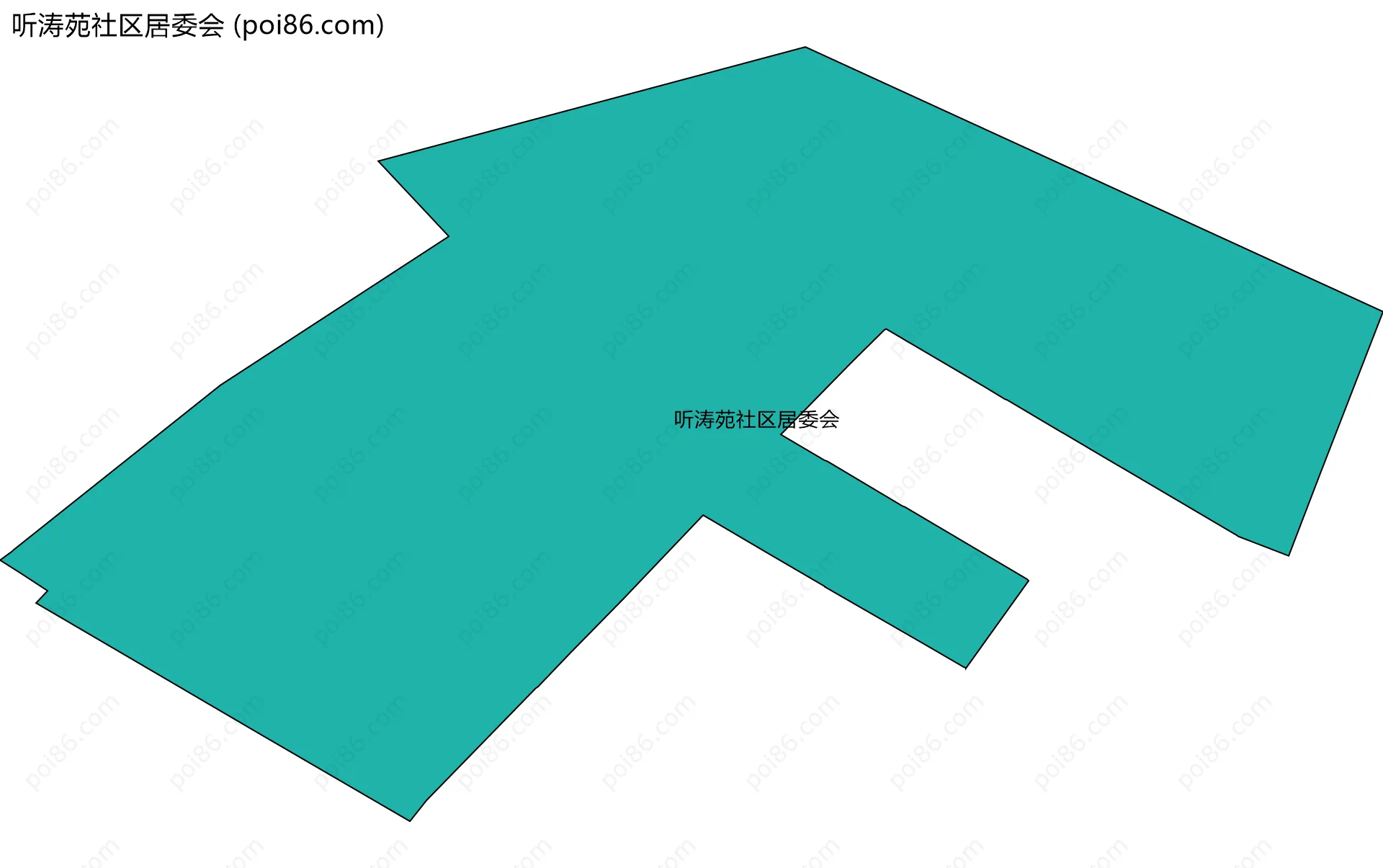 听涛苑社区居委会边界地图