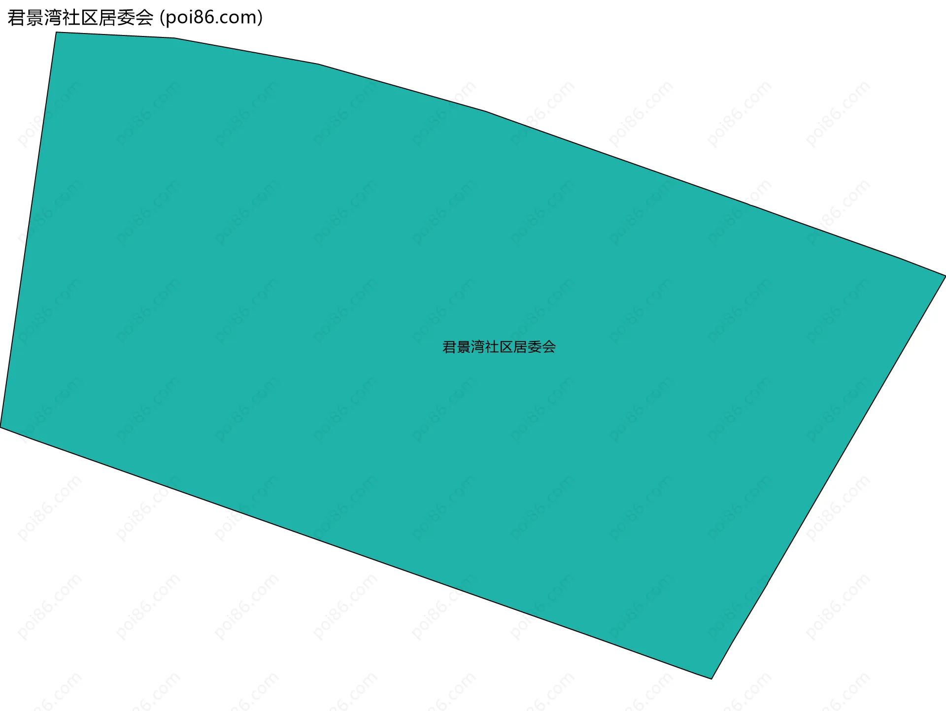 君景湾社区居委会边界地图