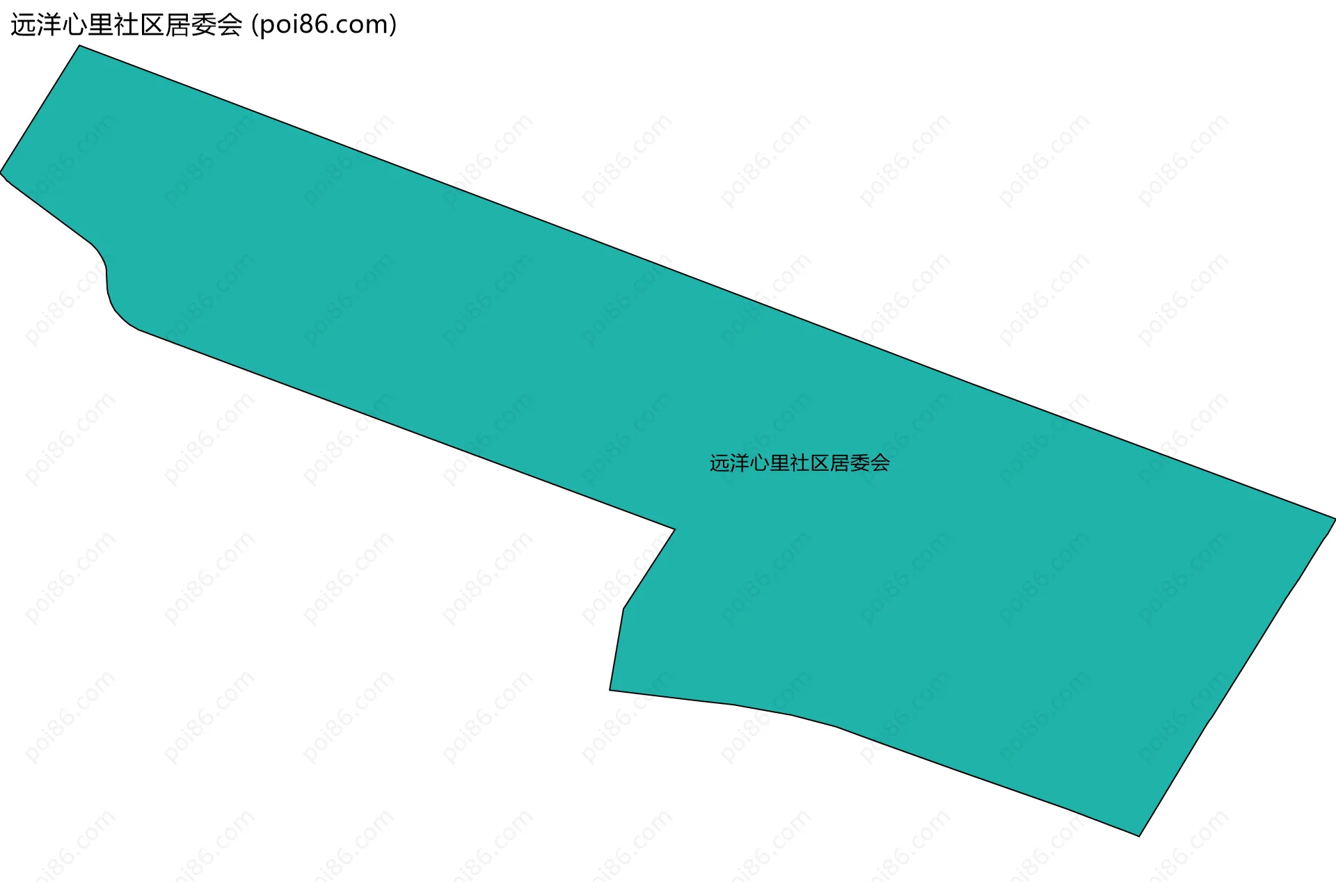 远洋心里社区居委会边界地图