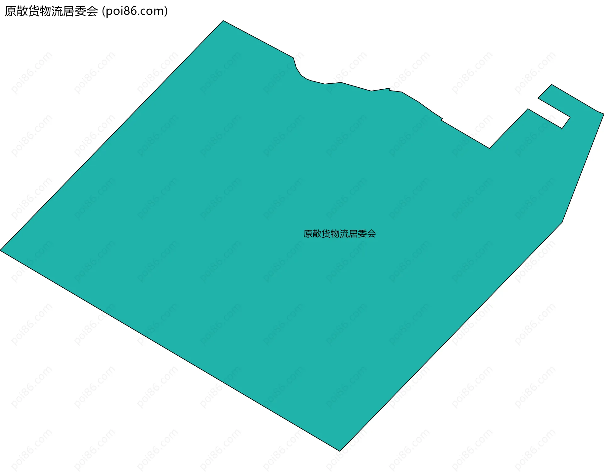 原散货物流居委会边界地图